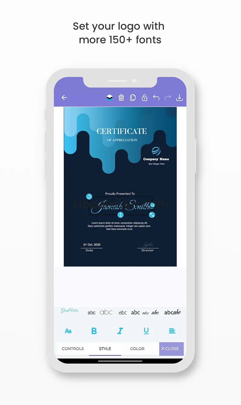 Certificate Maker - Editor 0.0.50