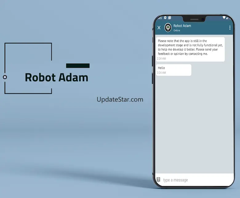 Talk to the talking robot Adam 2.3.3