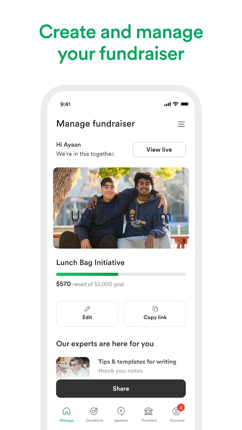 GoFundMe: Best in Crowdfunding 6.3.6