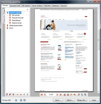 ReaSoft PDF Printer Server Edition 3.8