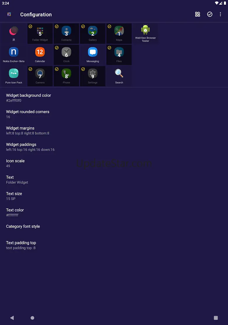 Folder Widget - Large Folders 7.6.0