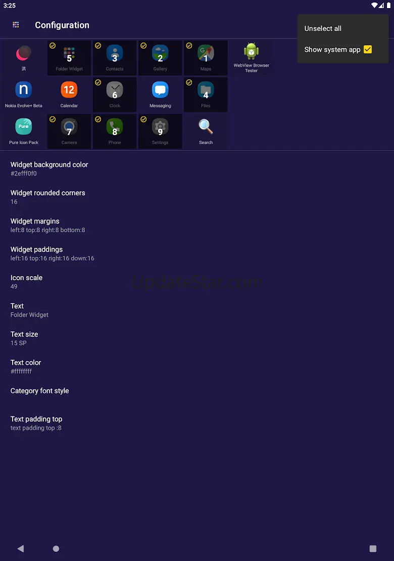 Folder Widget - Large Folders 7.6.0
