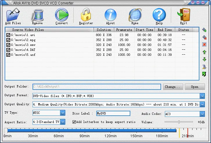 Allok AVI to DVD SVCD VCD Converter 4.0.529