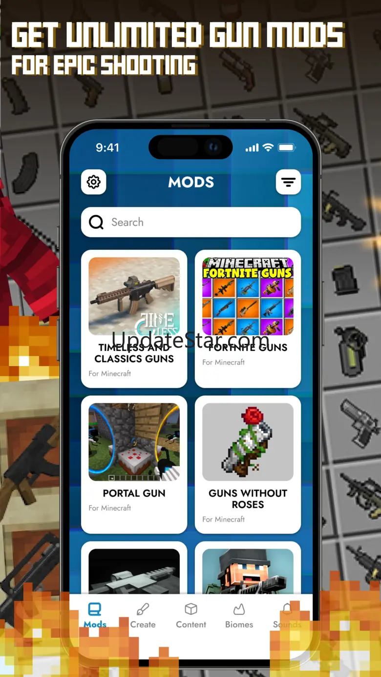 Guns Mods for Minecraft PE . 2.1
