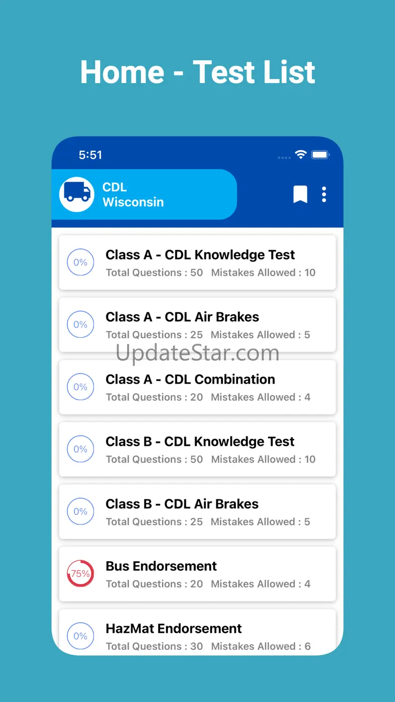 Wisconsin CDL Prep Test 1.2