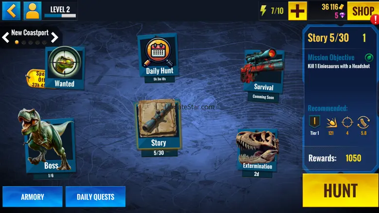 Dinosaurs Hunter : T-Rex World 1.0.1