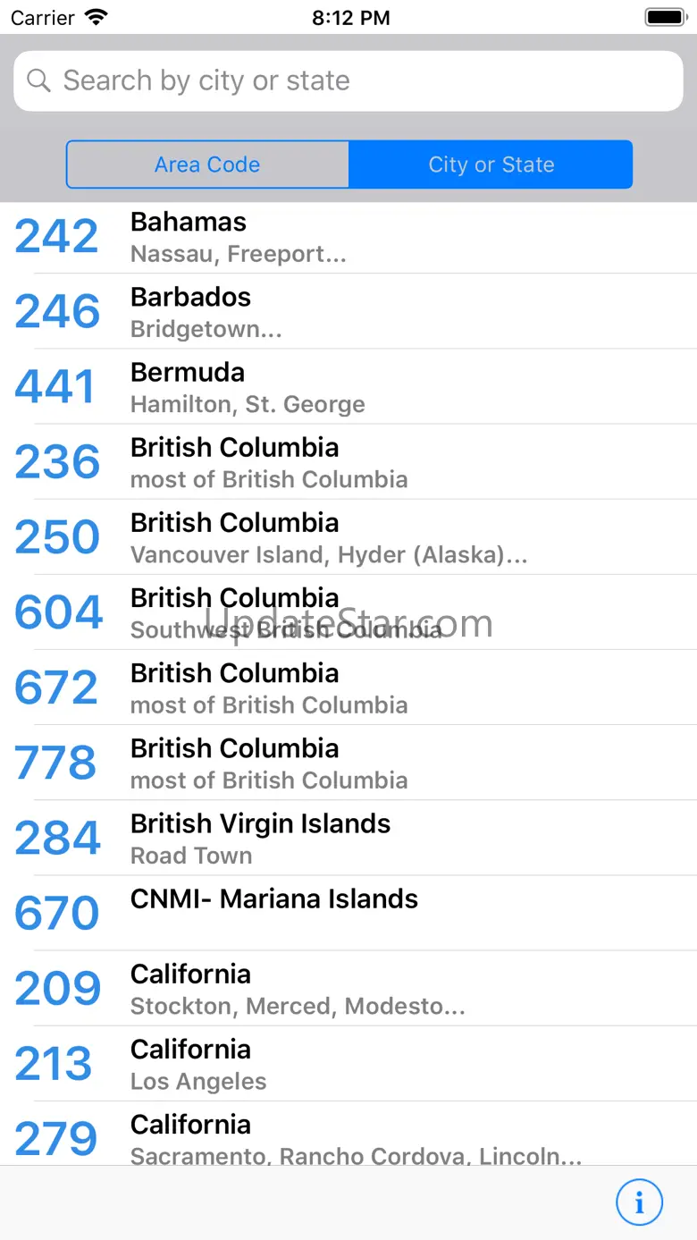 Area Code Directory 2.3