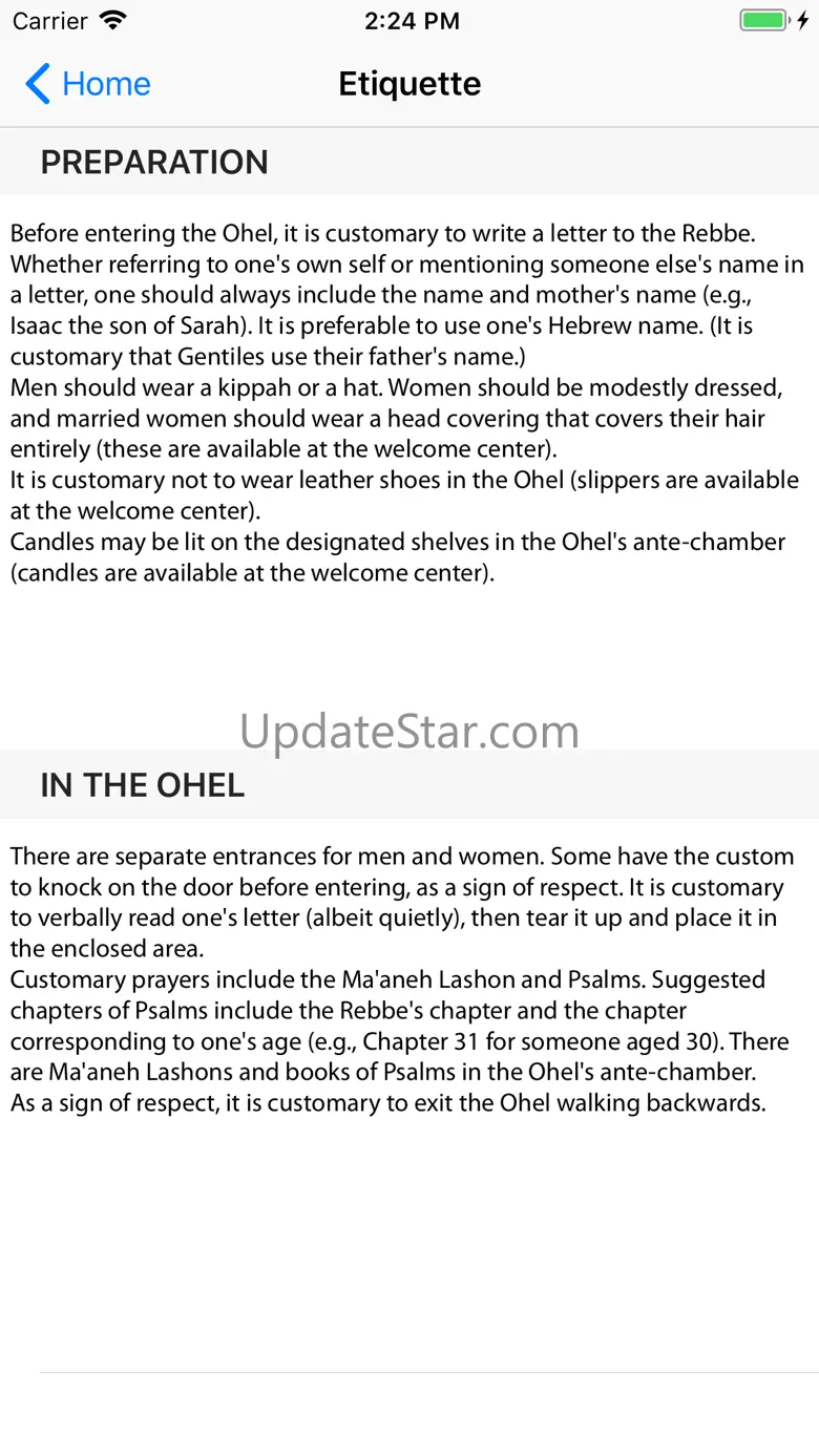 Write to the Ohel 1.0.5
