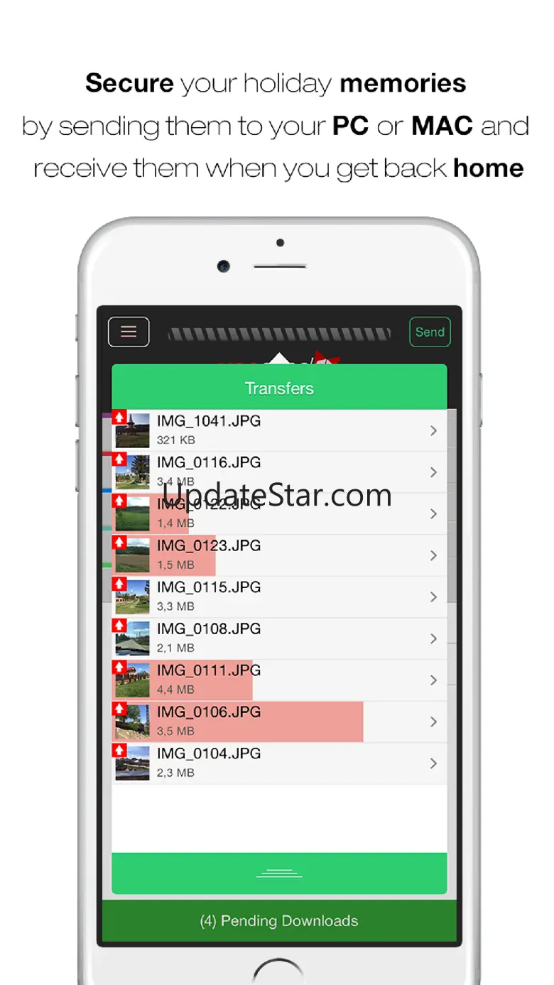 File Transfer, Send Big Videos, Share Photos from and to any Computer Fast and Safe by yooSEND 2.1.1