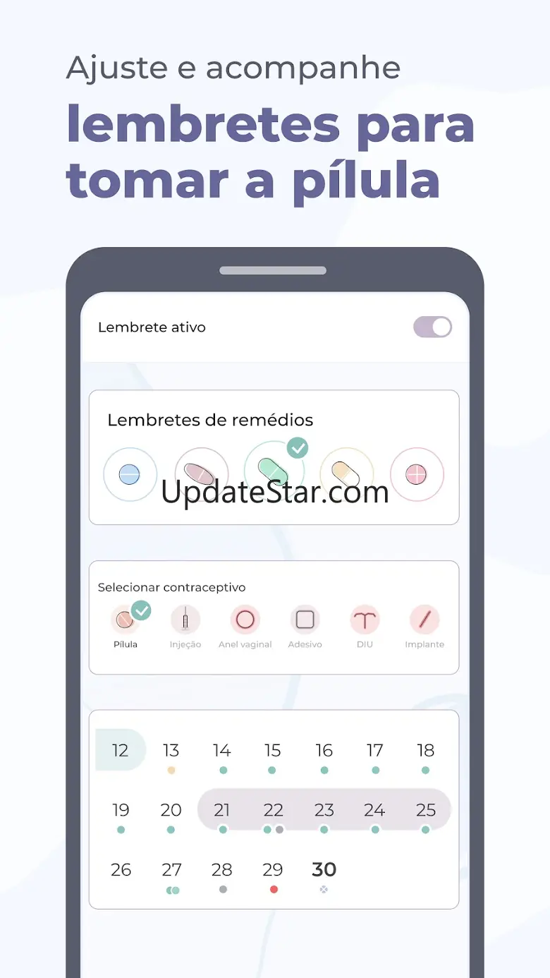 Calendário Menstrual Paula 1.7.17