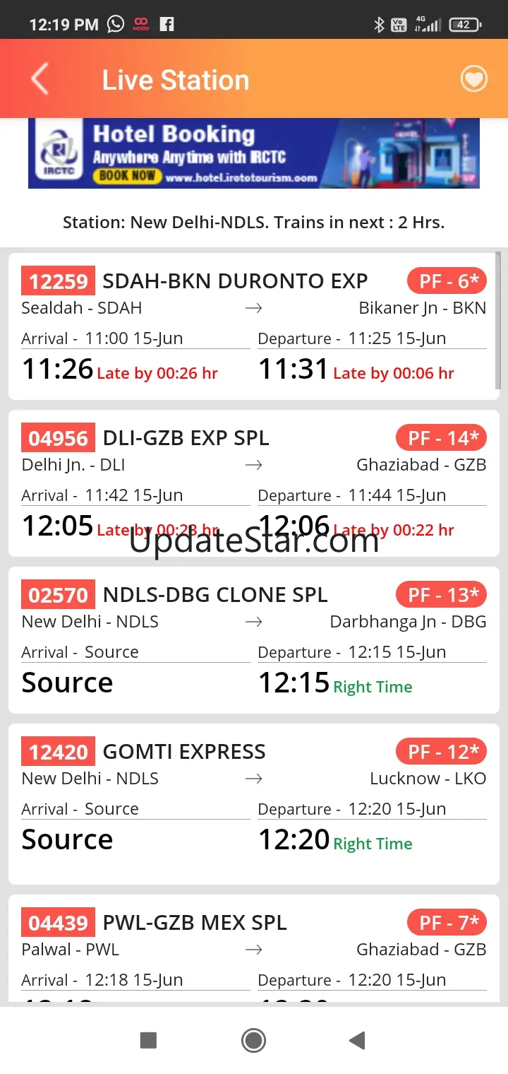 NTES - for RAIL SAARTHI 19.0
