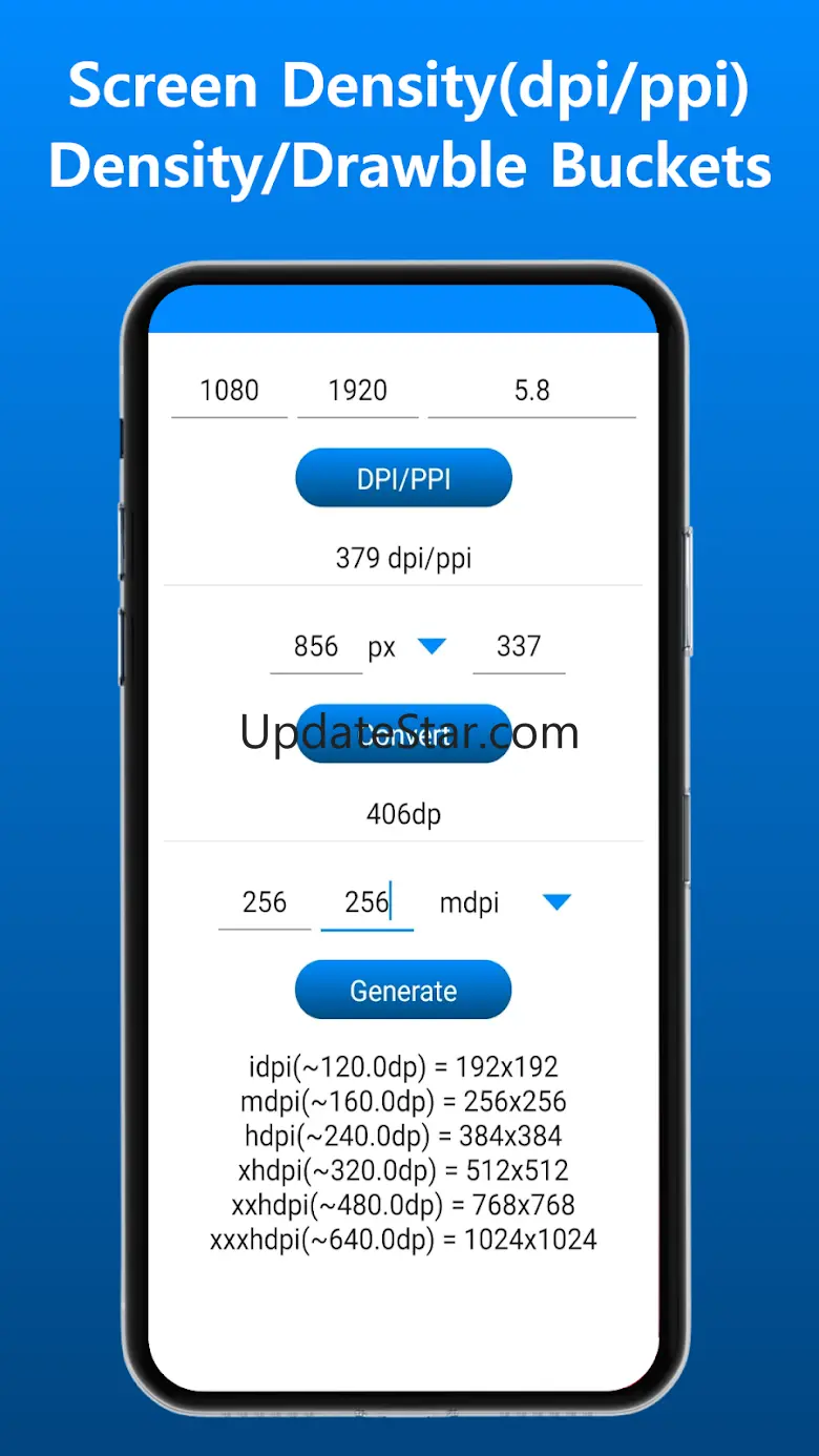 DPI Converter PPI Calculator 1.3