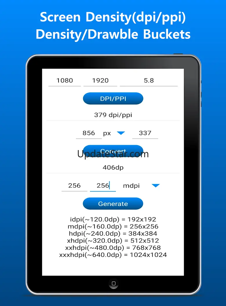 DPI Converter PPI Calculator 1.3