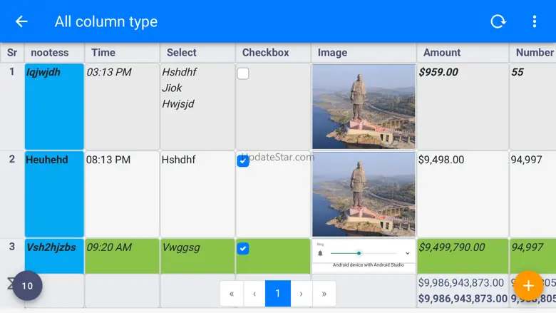 Table Notes - Mobile Excel 110000