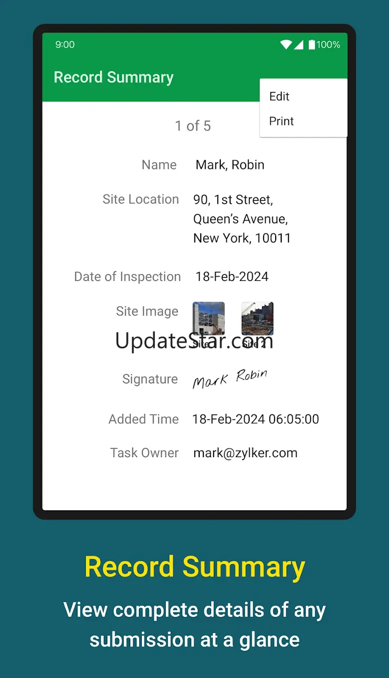 Mobile Forms App - Zoho Forms 6.6