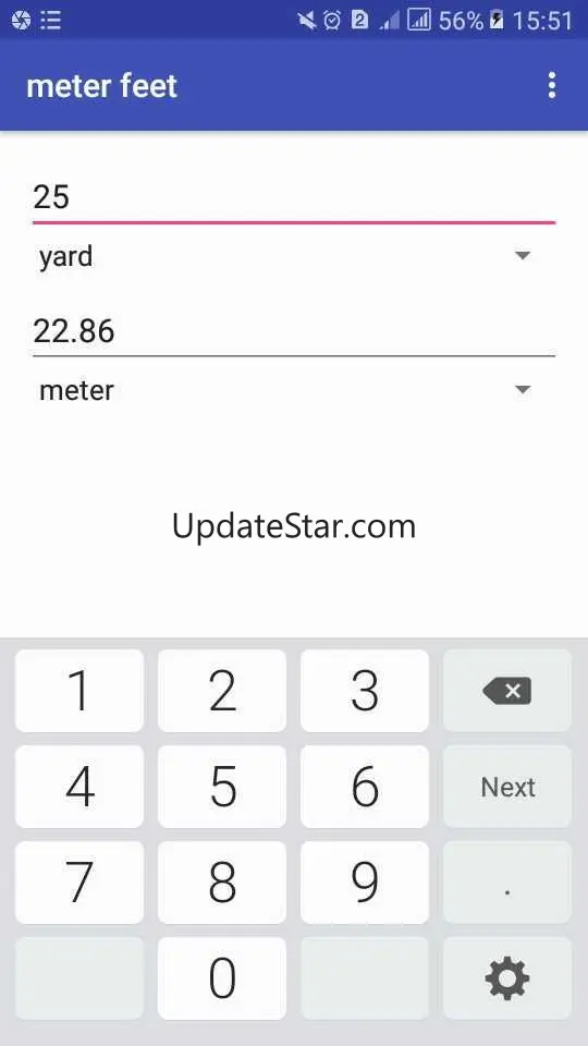 meters to feet to inches dista 5.7