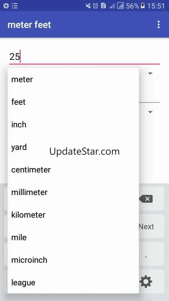 meters to feet to inches dista 5.7