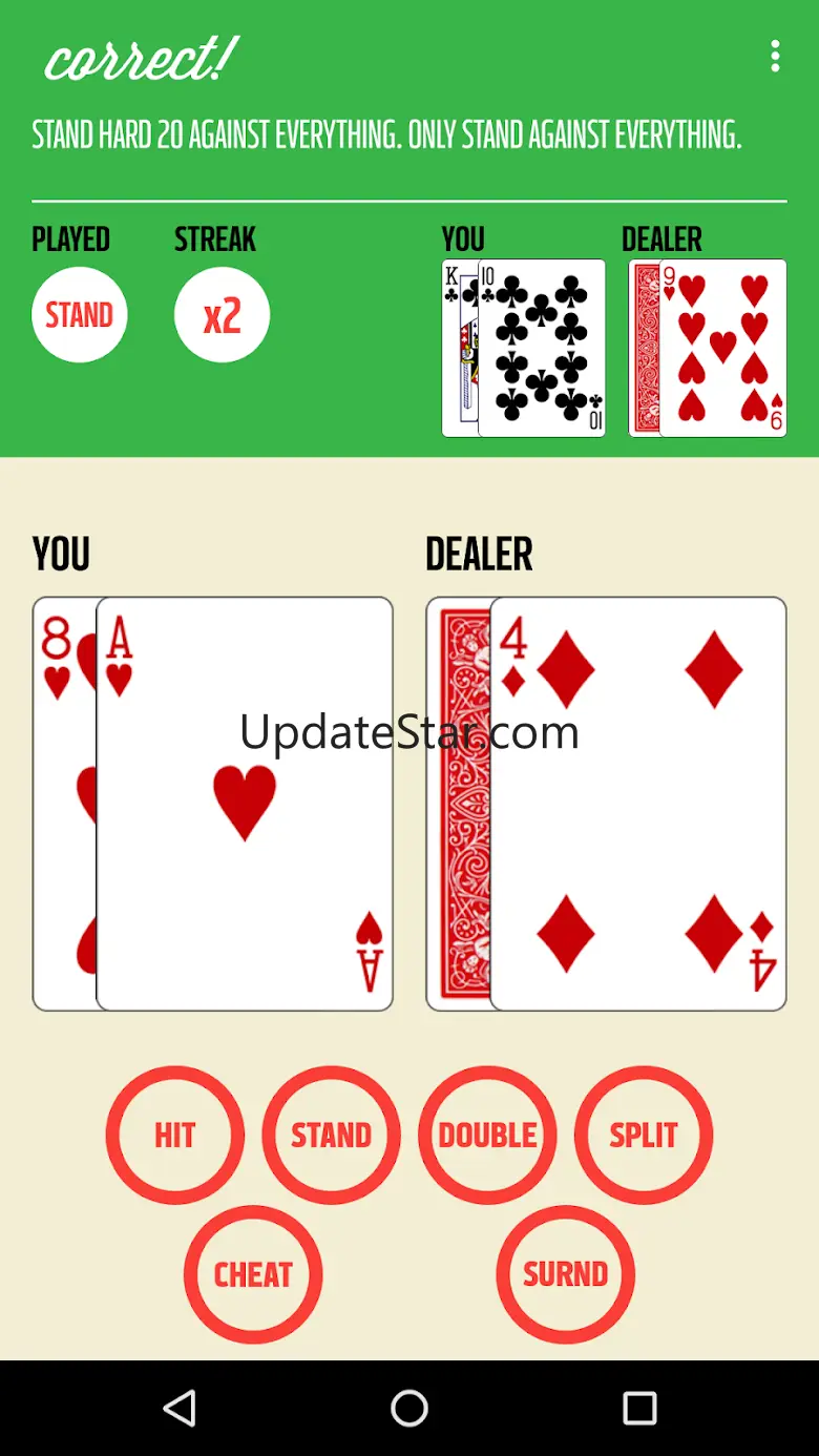 Blackjack Strategy Practice 2.3.3