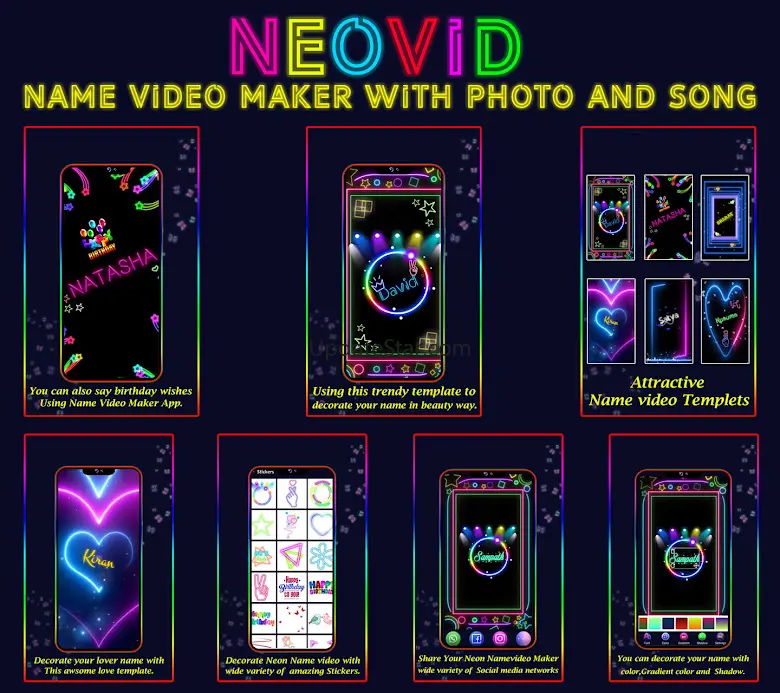 Name Video Maker - text art 5.0