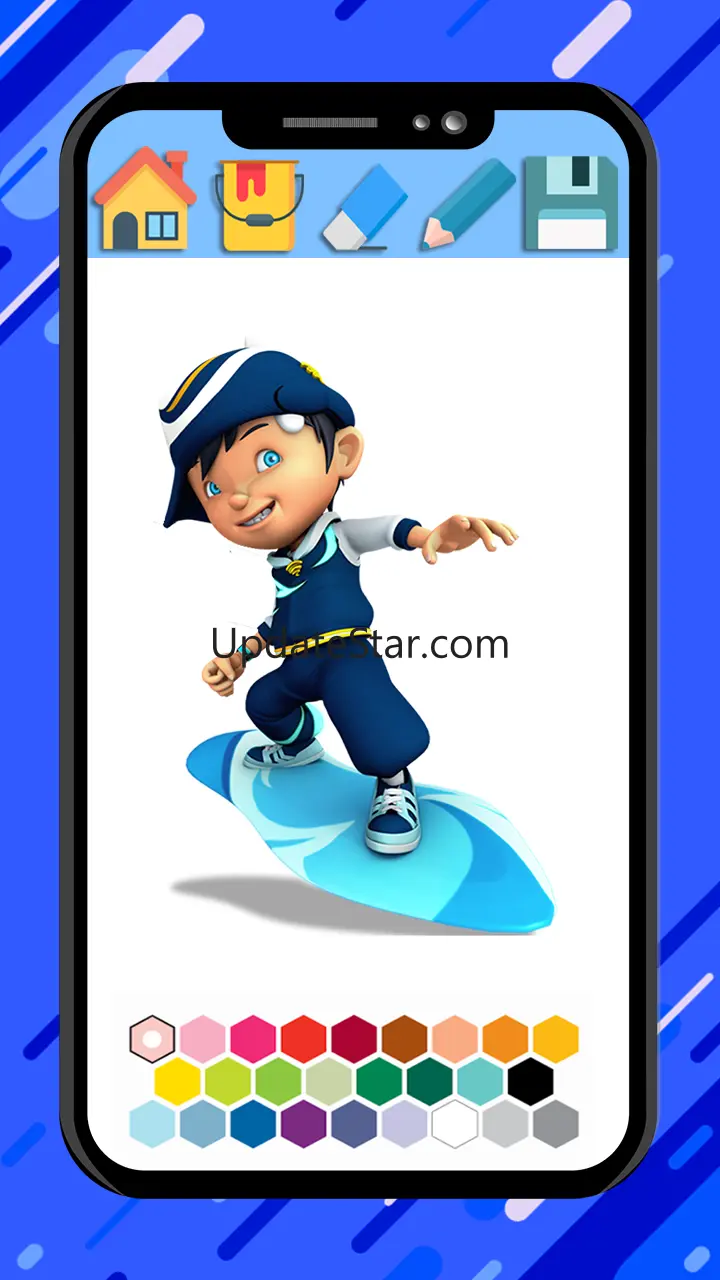 Boboiboy coloring cartoon game 4