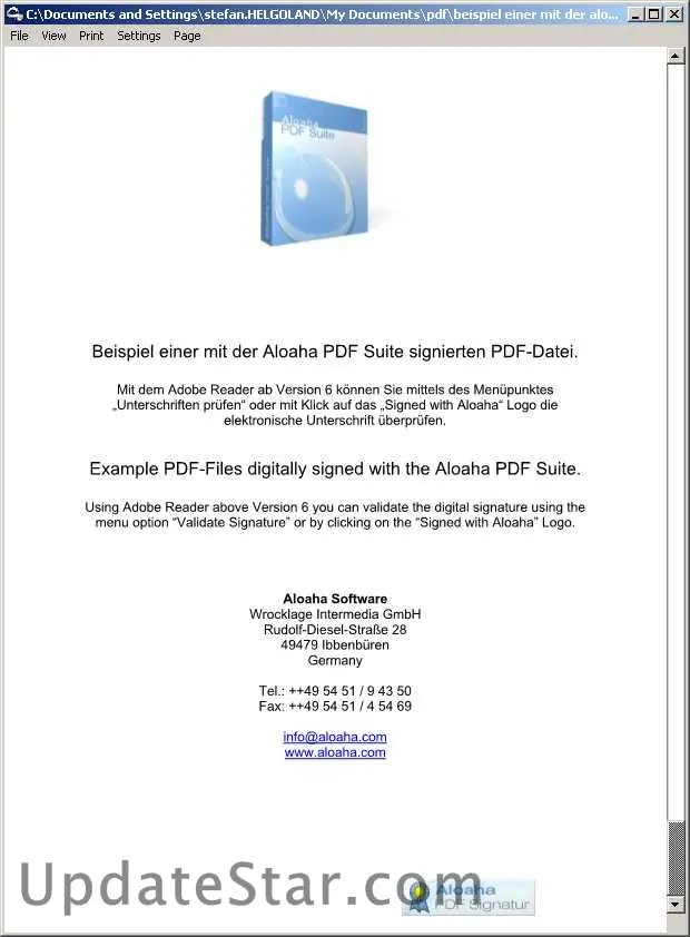 Aloaha PDF Signator 6.0.15