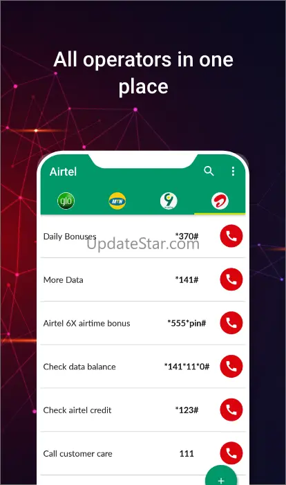 9jaCodes - Glo, MTN, 9mobile,  1.4.0