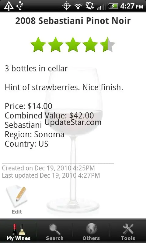 Wine - List, Ratings & Cellar 2.11
