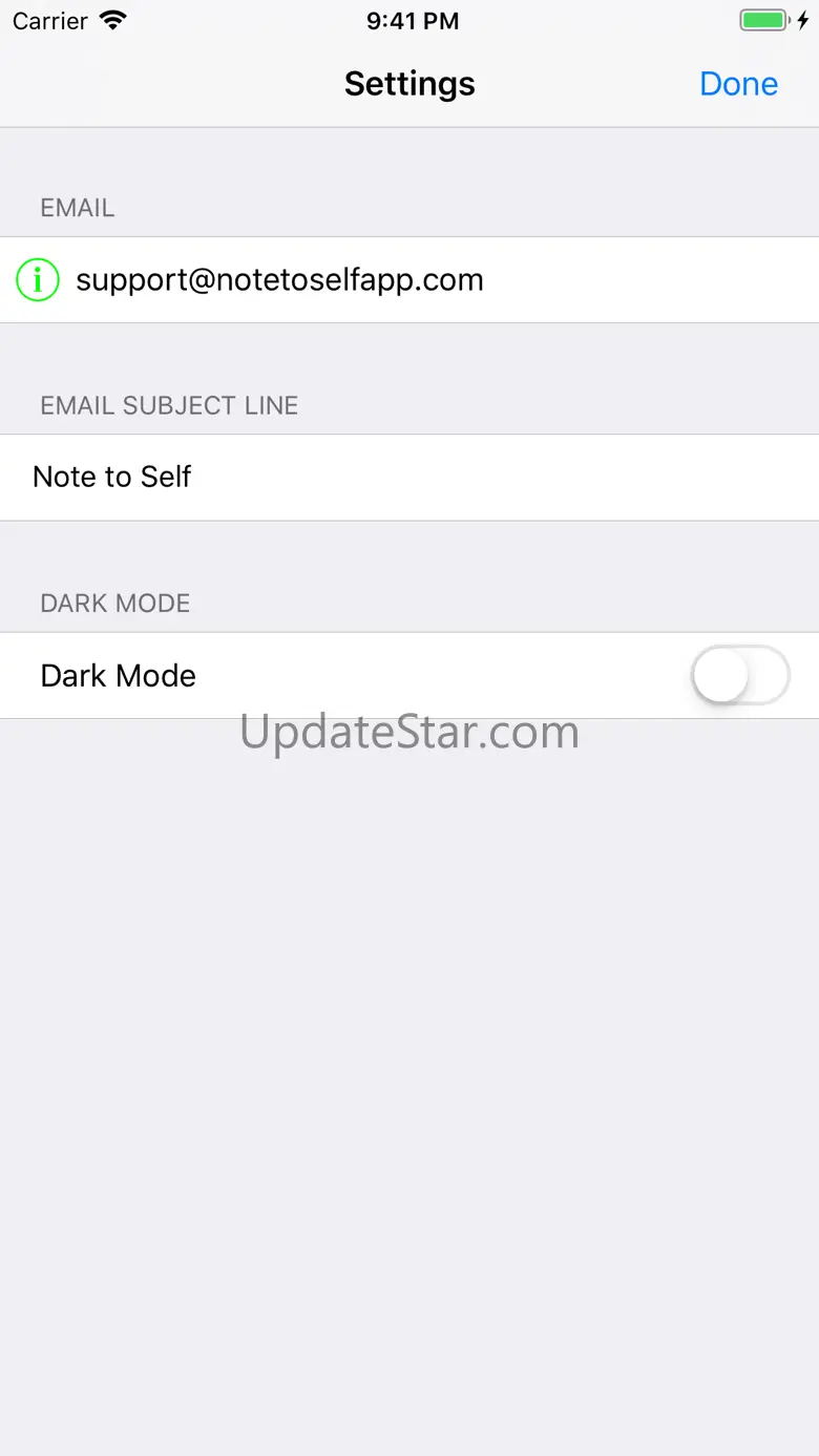Note To Self: Email Notes 1.3.3