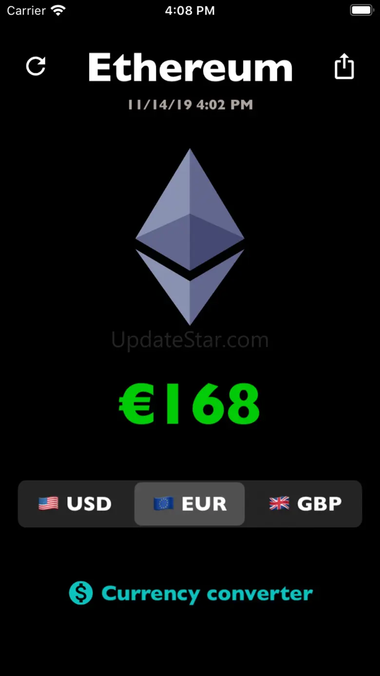 Ethereum price ETH rate live 1.0