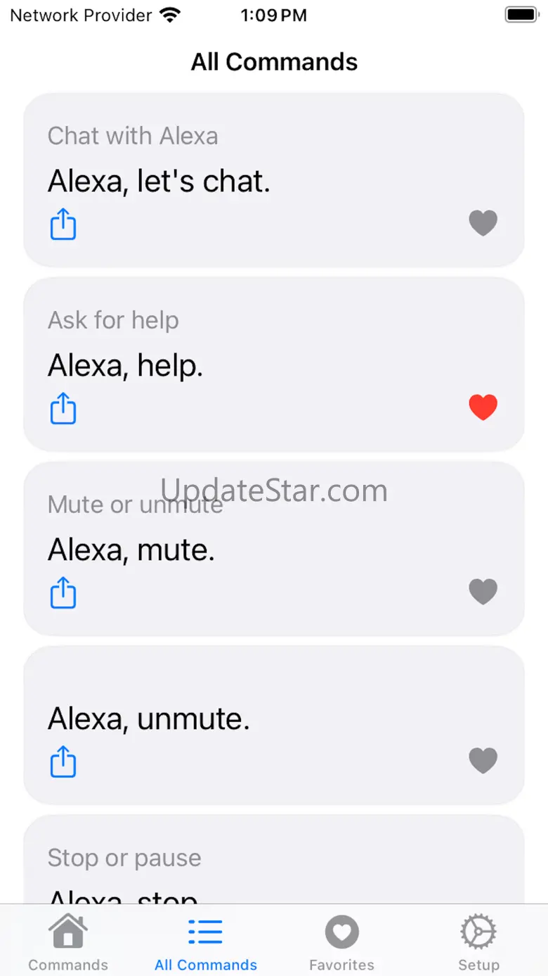 Voice commands for Alexa 1.3.1