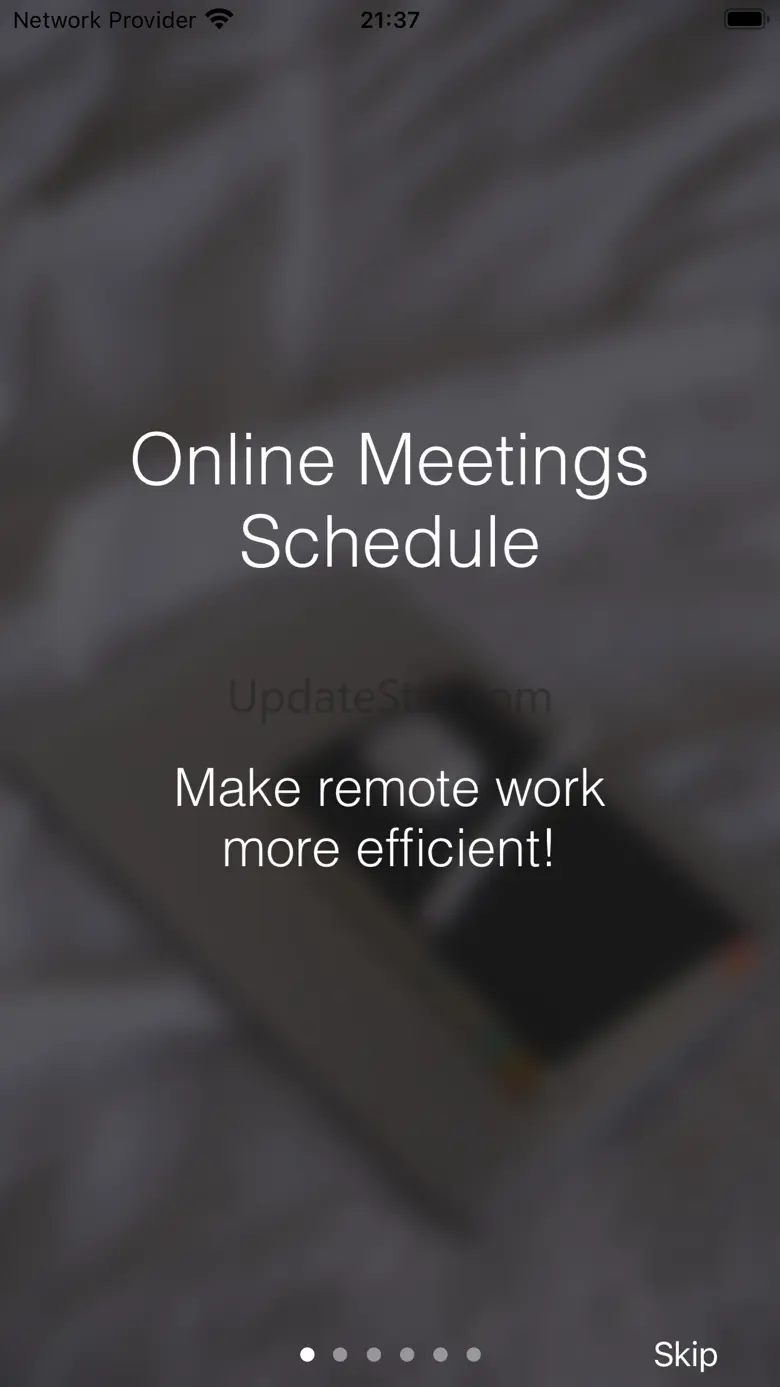 Online Meetings Schedule 11.1