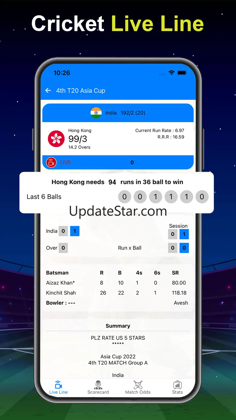 Live Cricket TV: Cricket Score 1.7