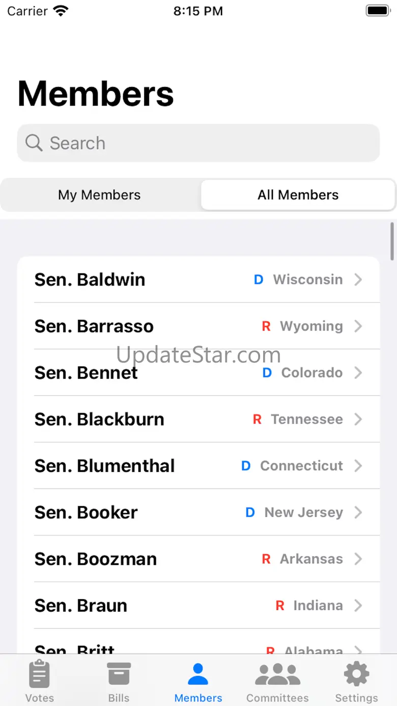 Congress Vote Tracker 2.0.3