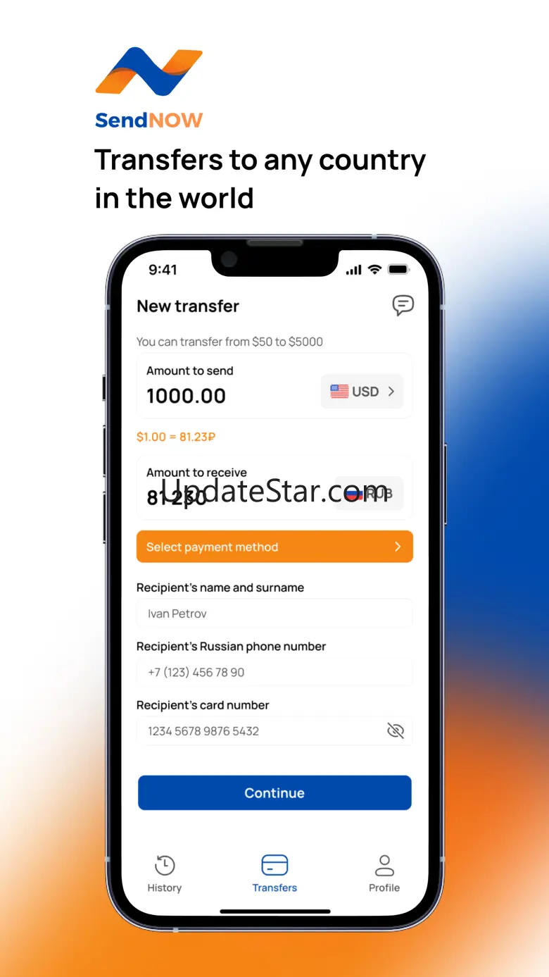 SendNOW — send money anywhere 1.2.4