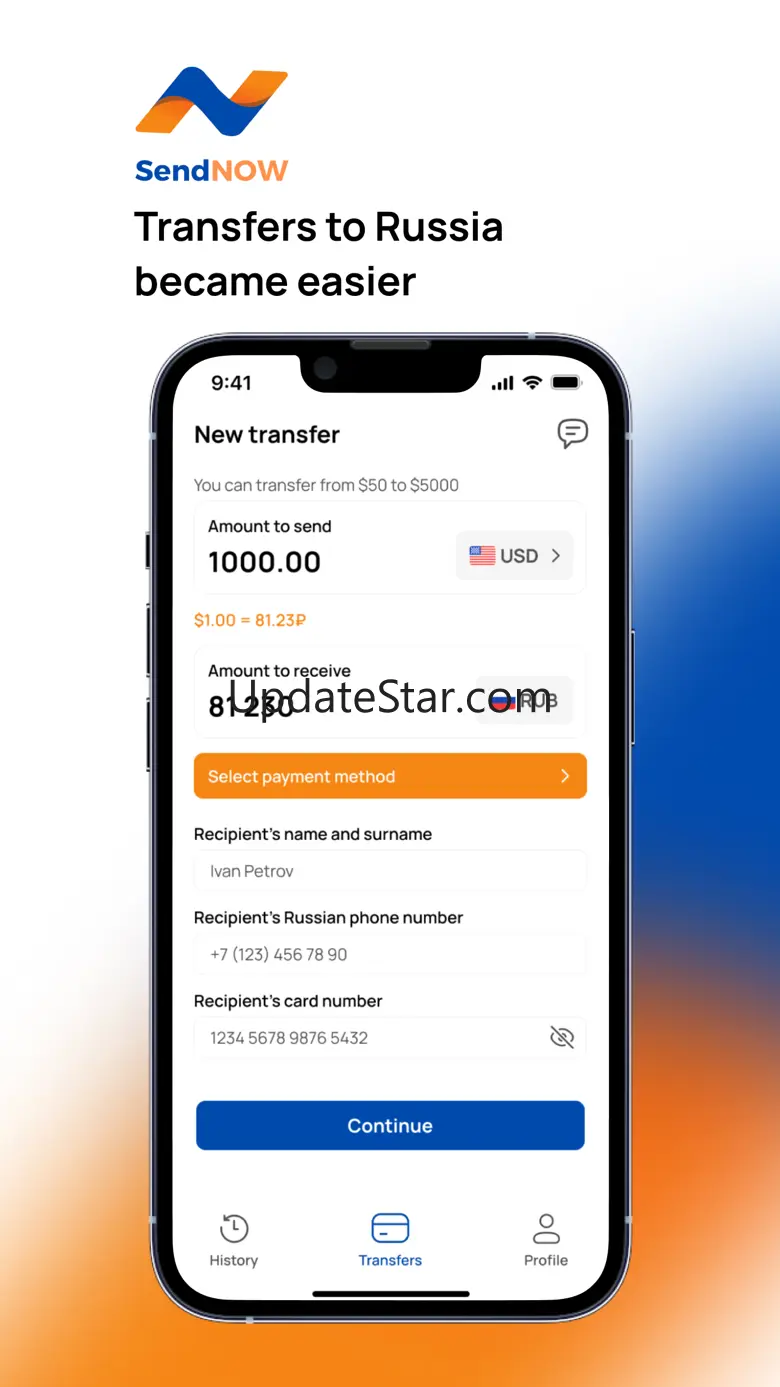 SendNOW — send money anywhere 1.2.4