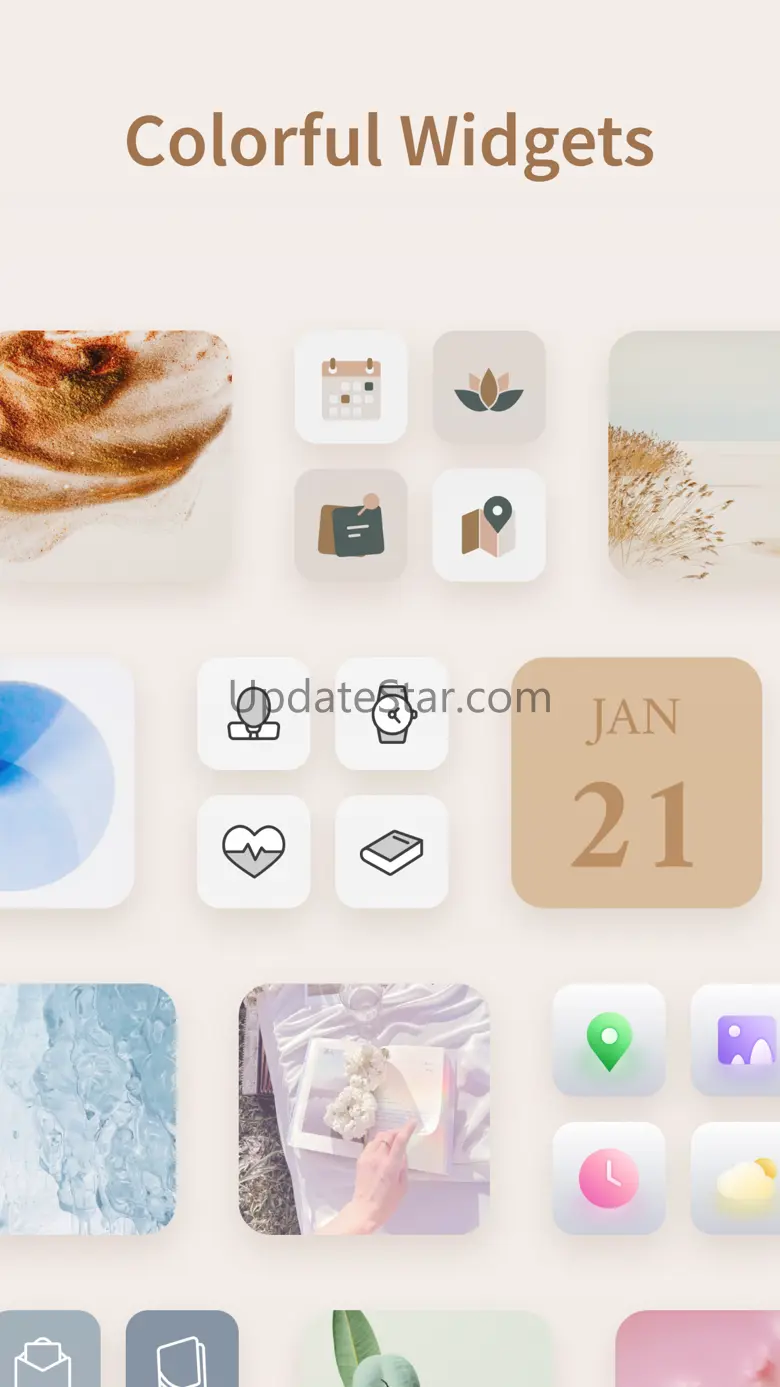 Icon Widget:Minimalist,Neutral Version 1.1.06