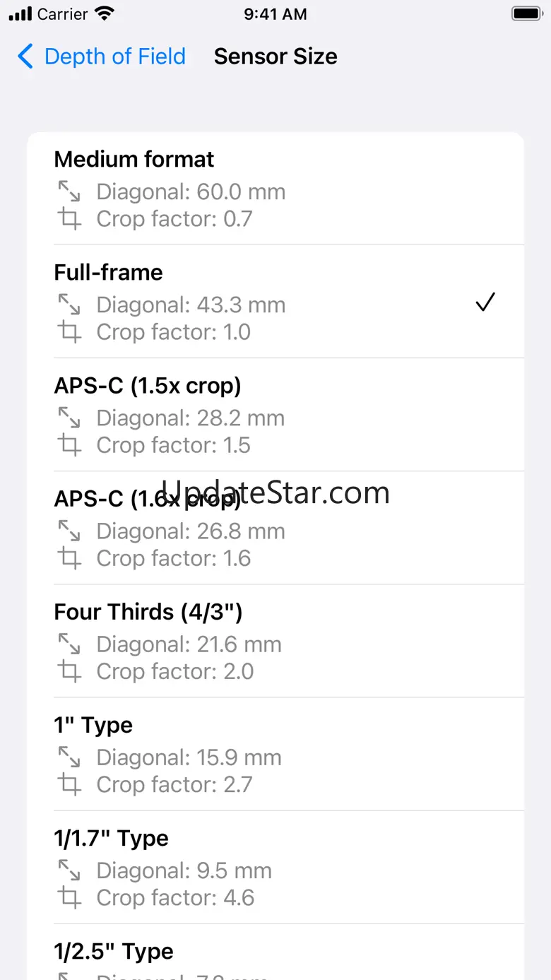 Depth of Field Estimator 1.1.2