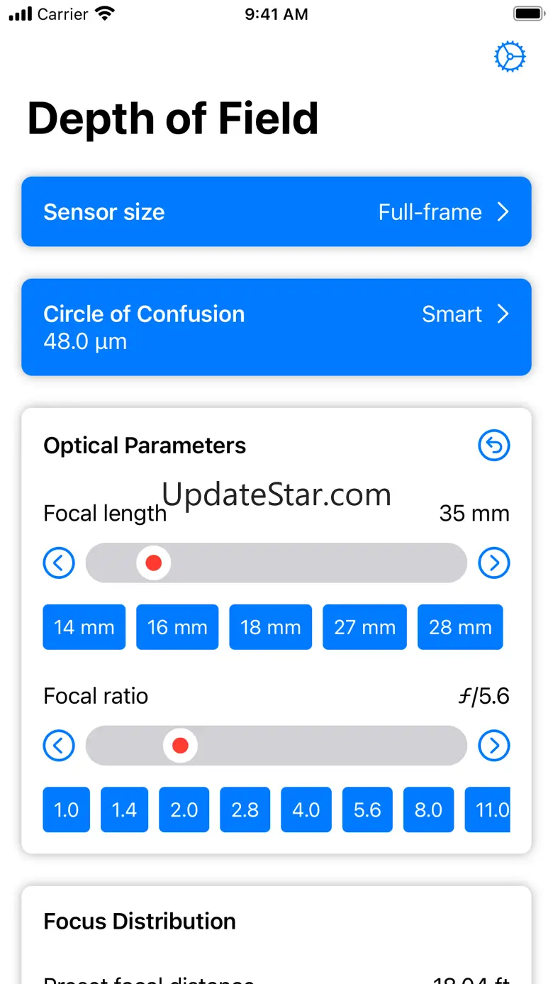 Depth of Field Estimator 1.1.2
