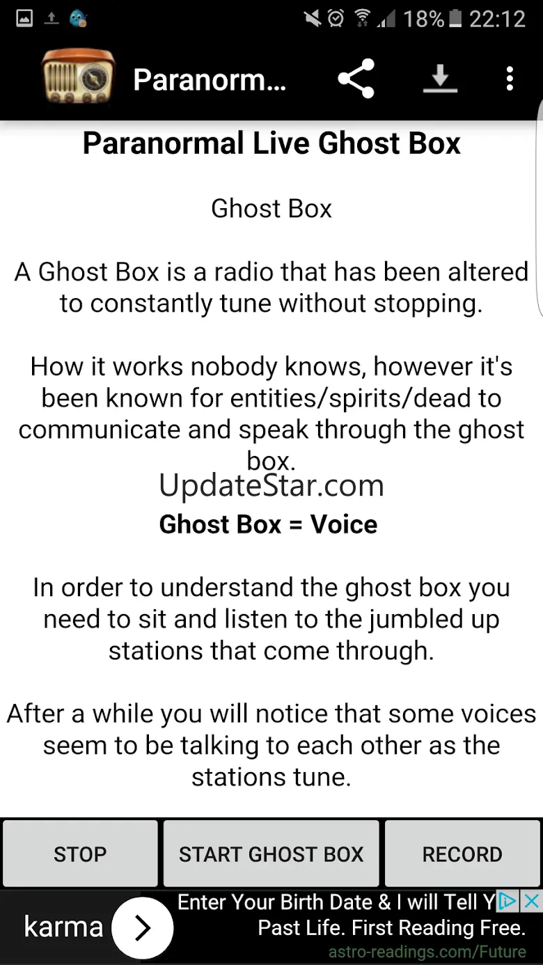 Paranormal Live Ghost Box 1.10