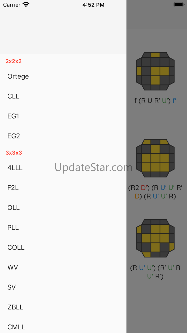 Cube Algorithms X 1.2.0