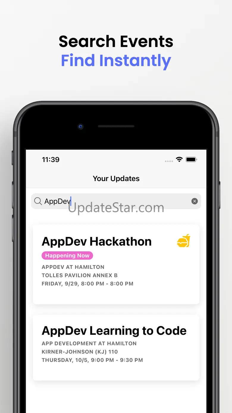 Events Now at Hamilton 1.0.0