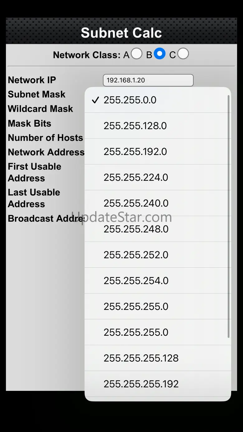 Subnet Mask Calc 2.0