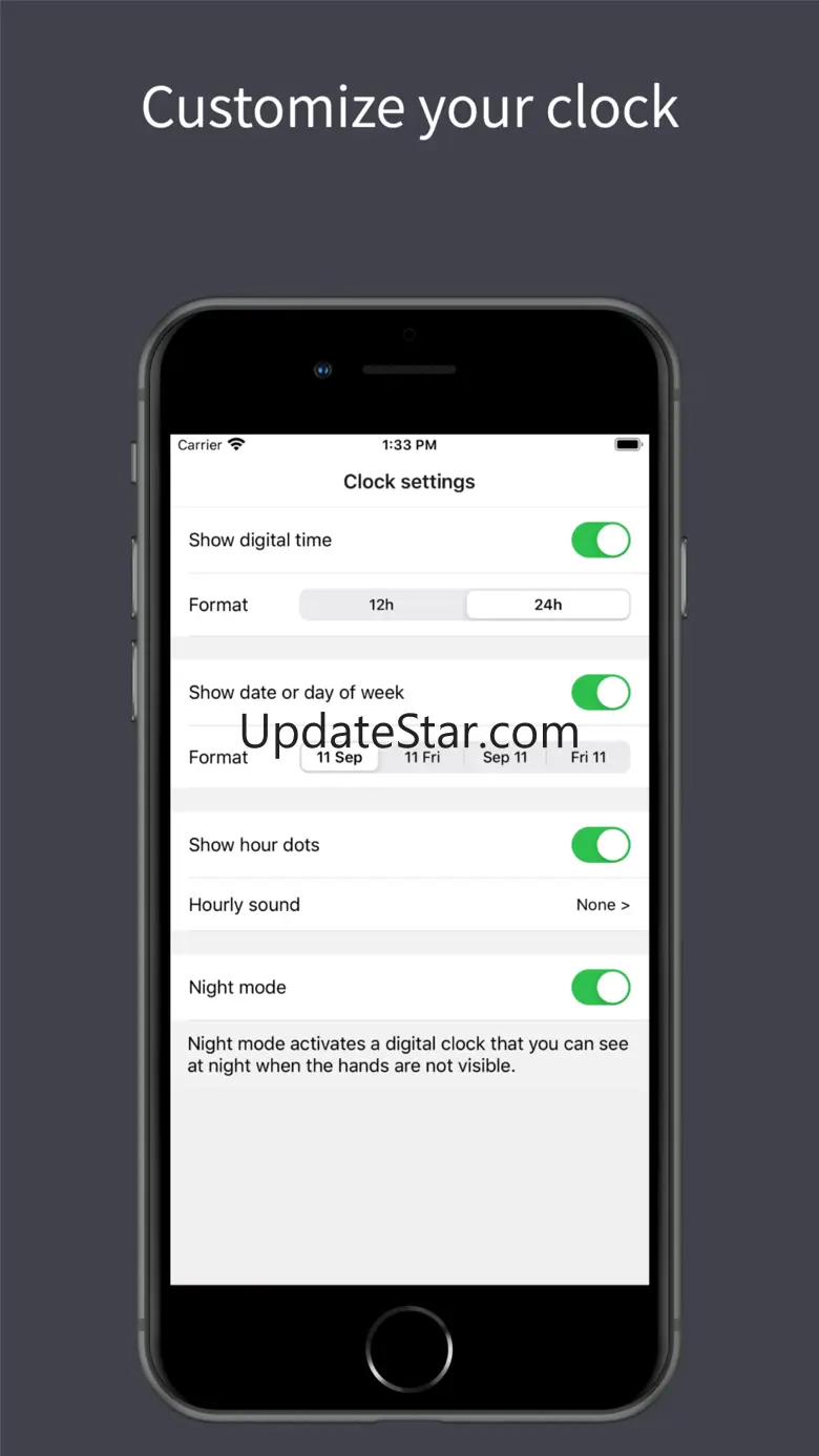 Glance clock app 1.5.1