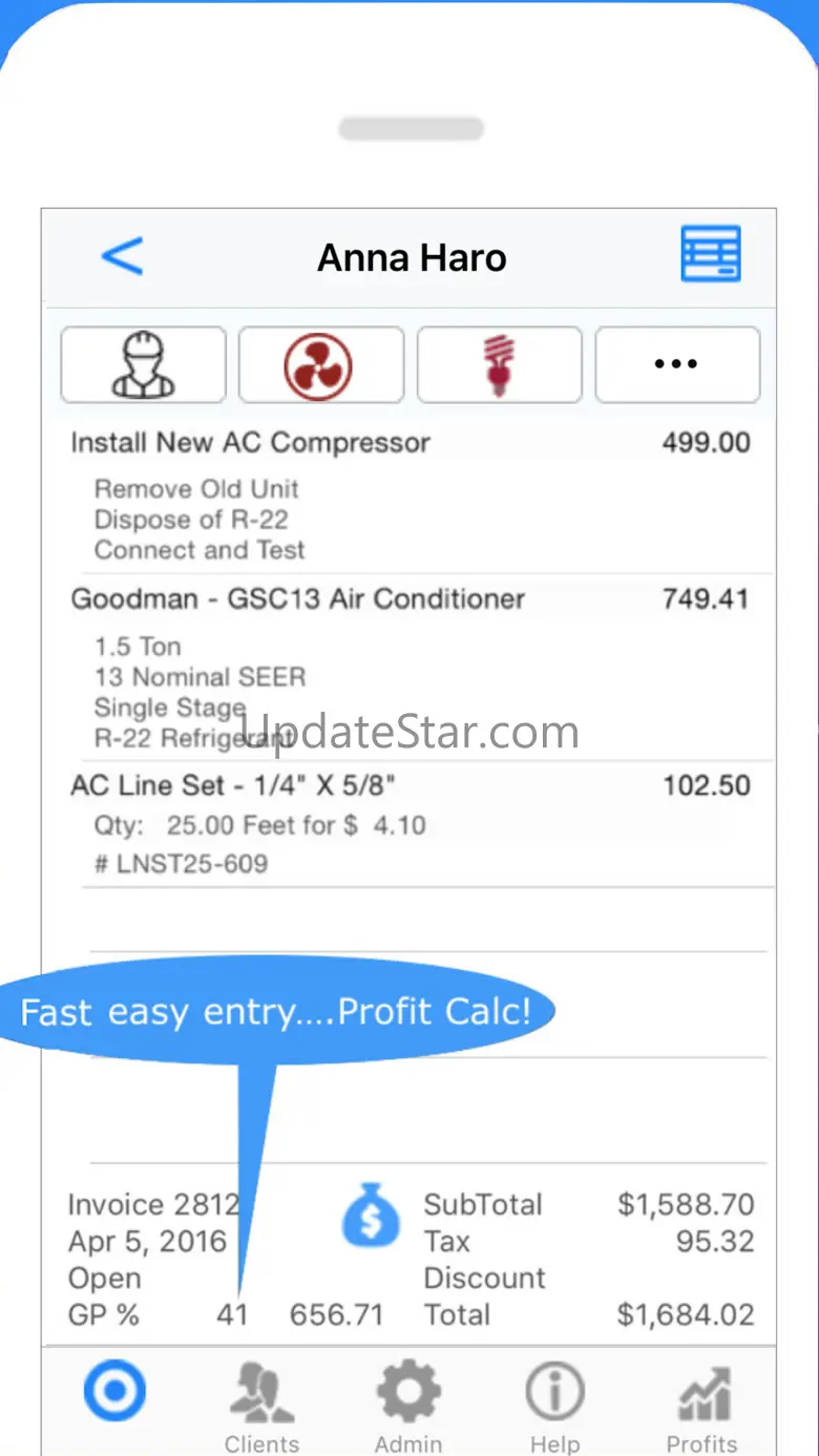 Electrician Invoice & Estimate 17.1