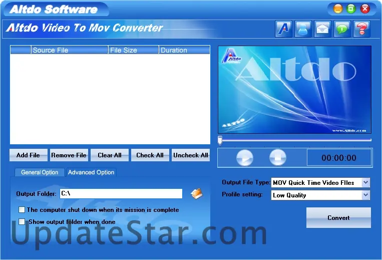 Altdo Video to MOV Converter 3.4