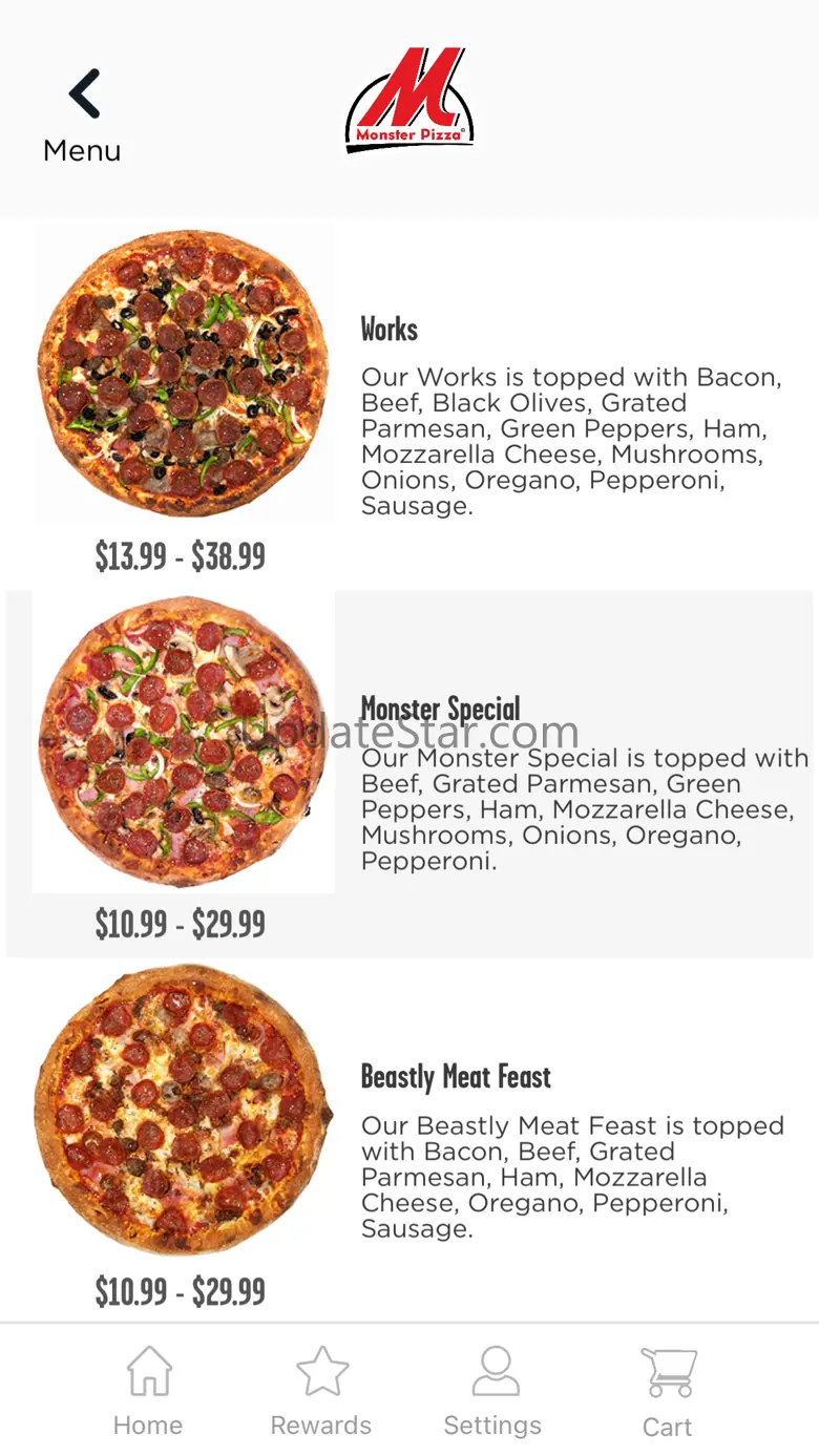 Monster Pizza Ordering App 4.5.0