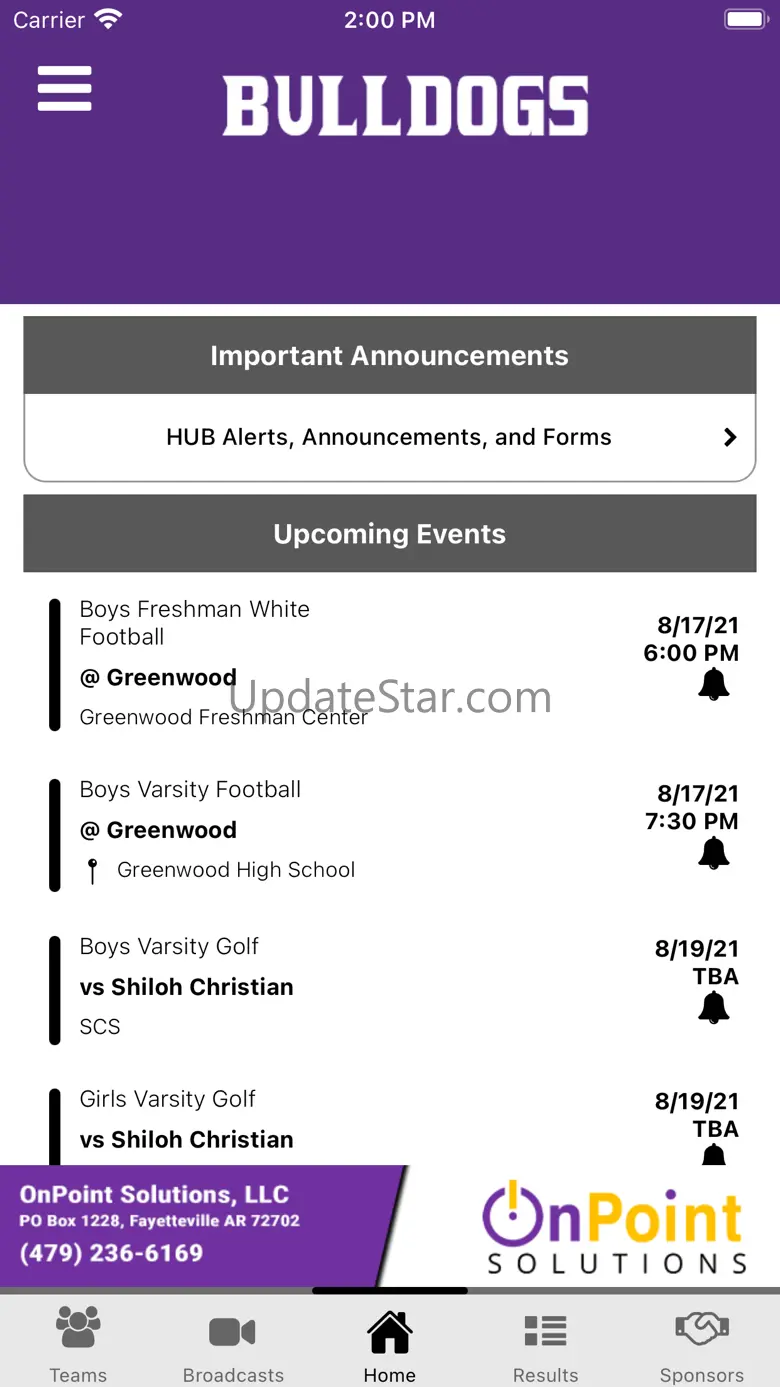 Fayetteville Bulldog Athletics 5.8.0