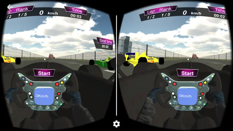 Racing Simulator  Car - VR Cardboard 1.1