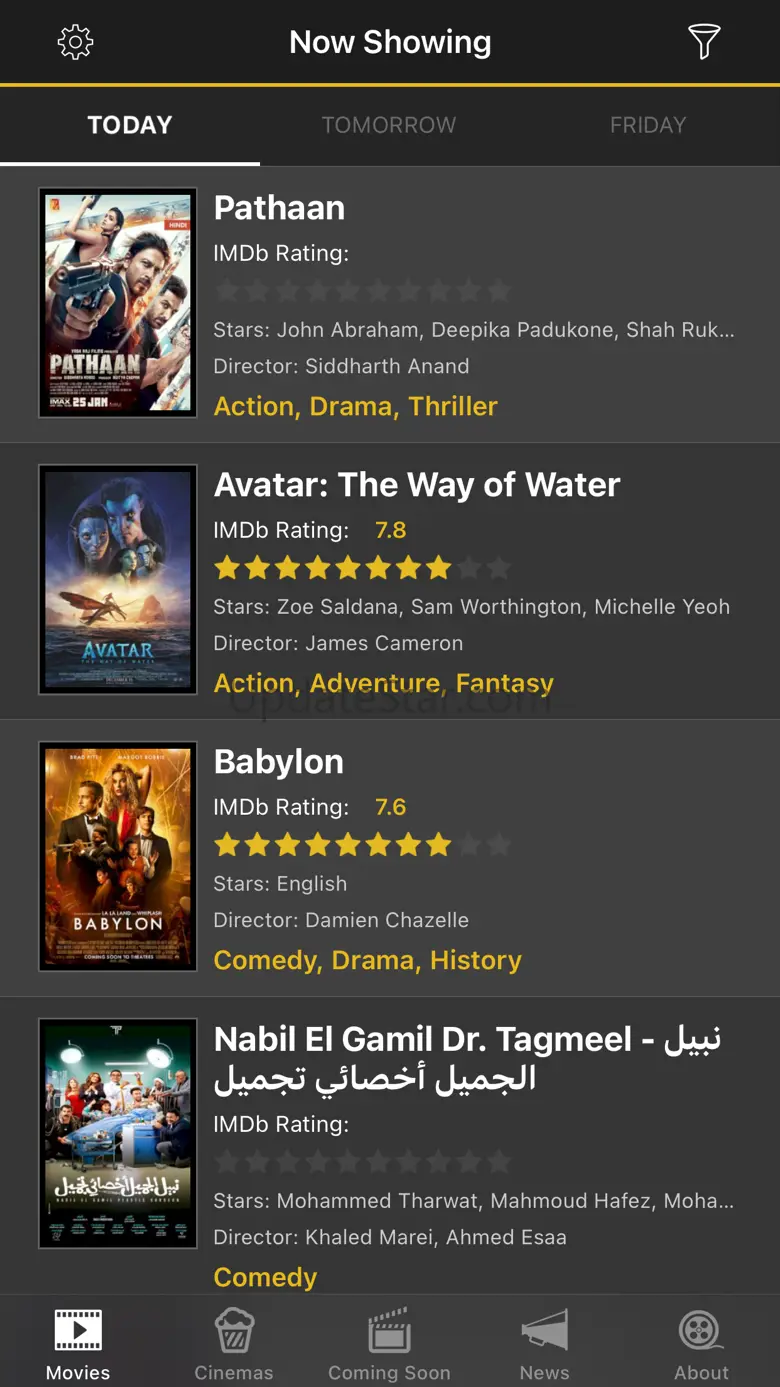 UAE Cinema Showtimes 6.0.4
