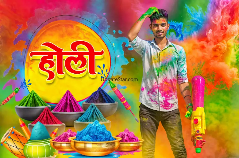 Happy Holi Photo Frame Editor 13.1